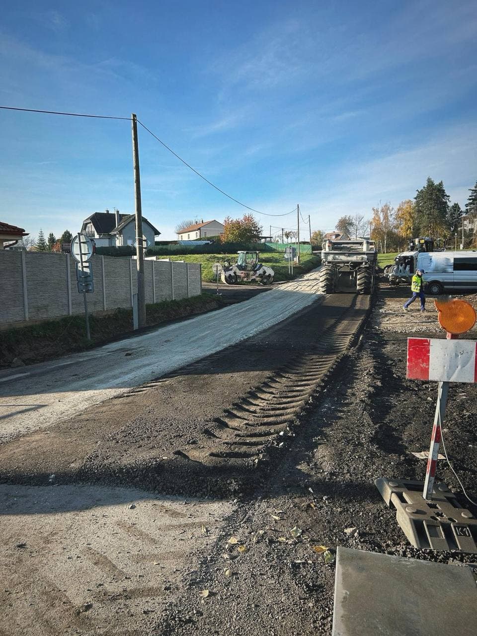 Recyklace za studena – úprava komunikace